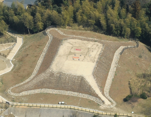 西谷3号墓　墳丘空撮（2012）